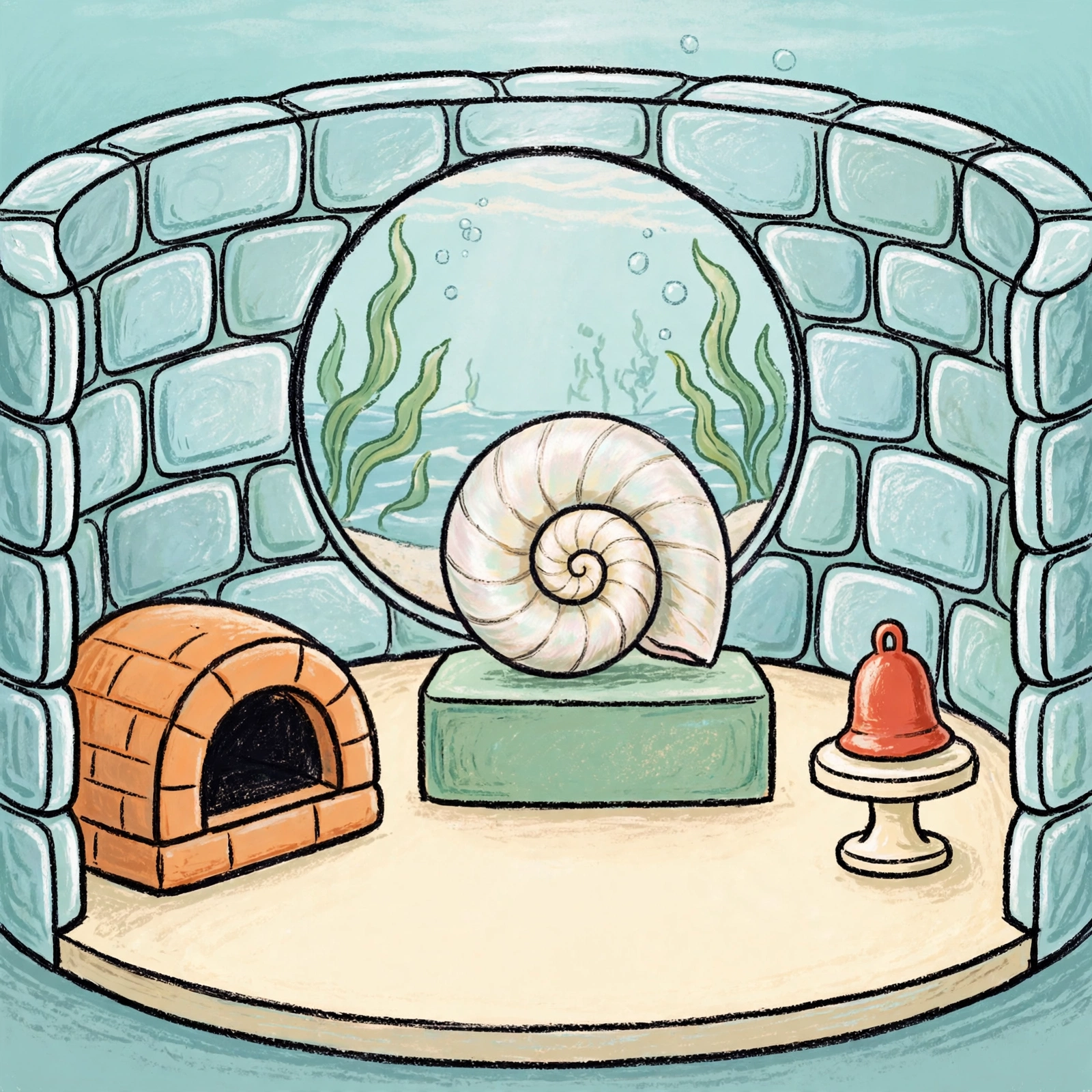 The actual underwater room — The Hum of the Sunken Choir